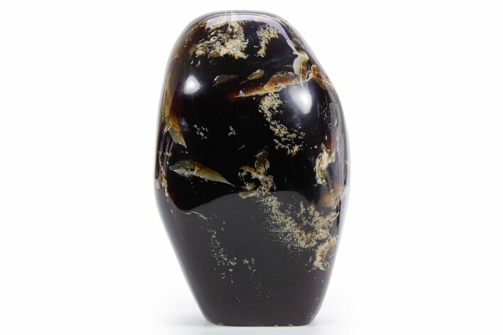 Tall Free-Standing Polished Indonesian Blue Amber #359560